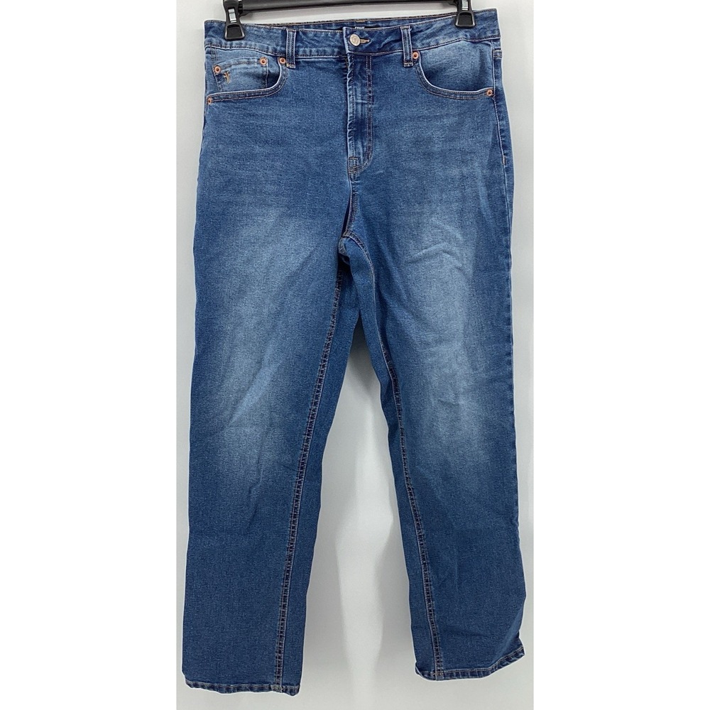 Frye Womens Straight Leg Jeans Light Wash High Rise Button Fly 8/29 QS23020DL